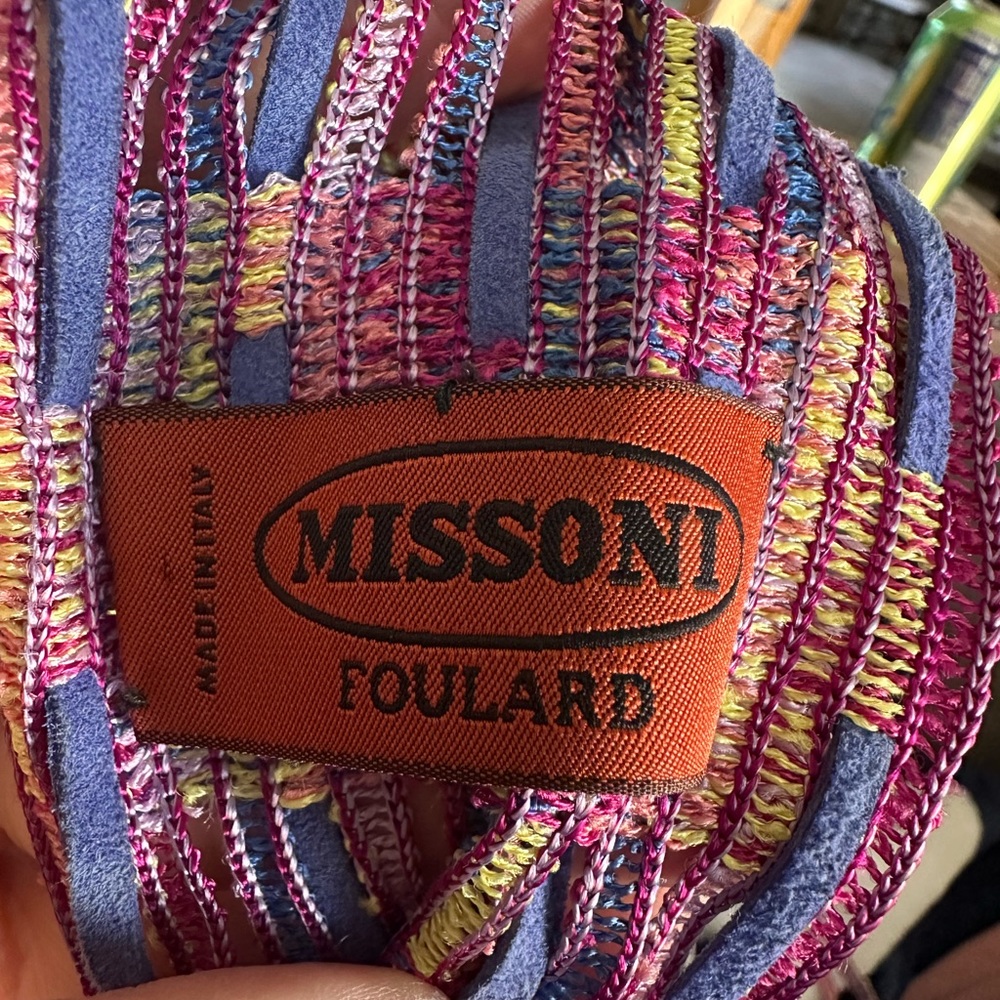 Missoni foulard belt